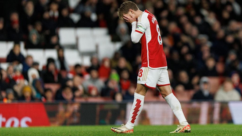 Arsenal jäi kapteeninsa Martin Odegaardin johdolla nollille torstaina.