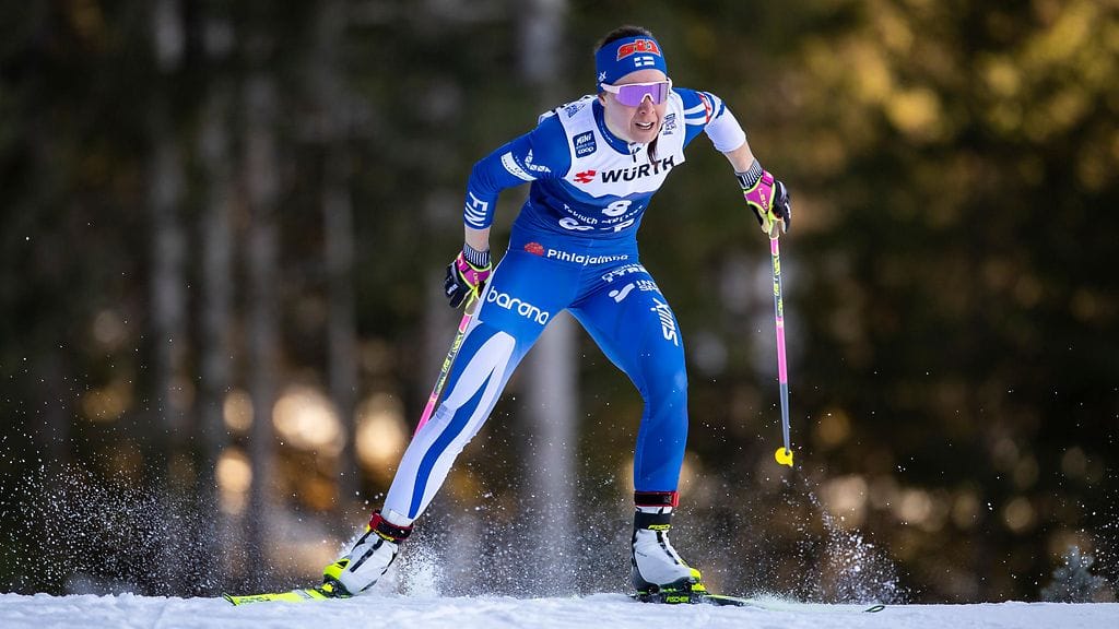 Kerttu Niskanen jatkaa Tour de Skitä oivissa asemissa.