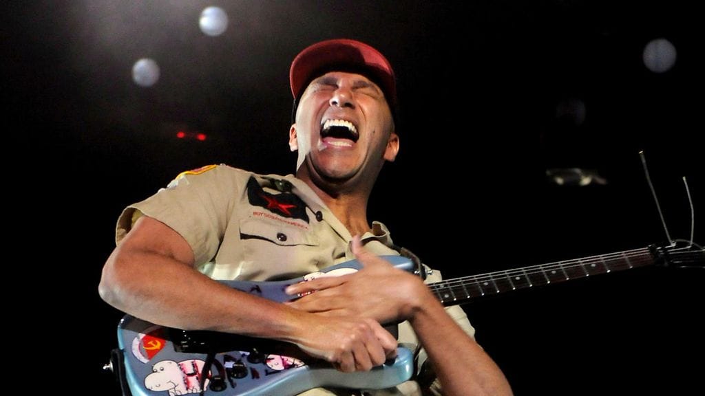 Rage Against the Machine -yhtyeen kitaristi Tom Morello vuonna 2008.