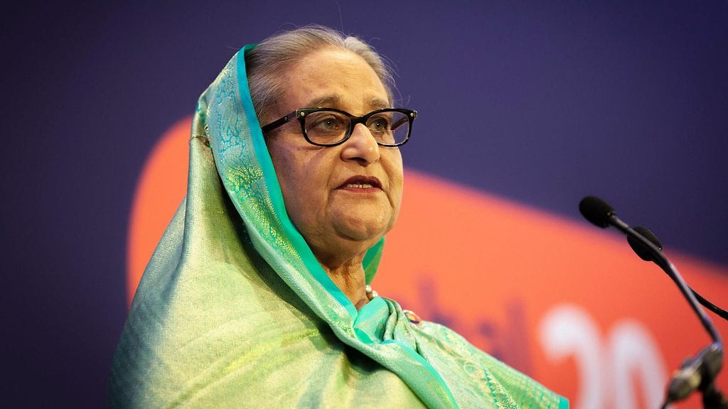 Bangladeshin pääministeri Sheikh Hasina pyrkii viidennelle kaudelle.