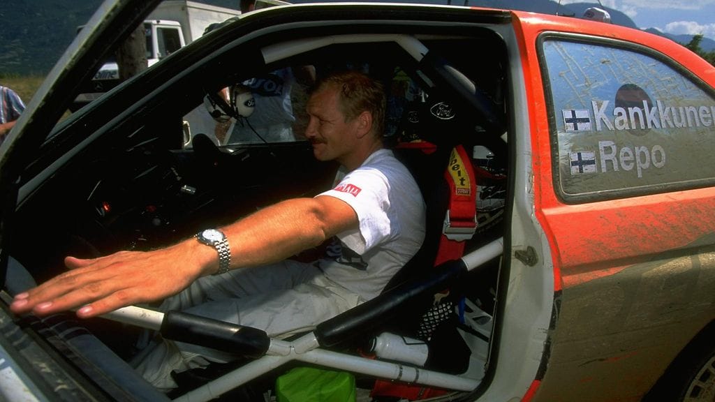 Juha Kankkunen Kreikan MM-rallissa vuonna 1997.