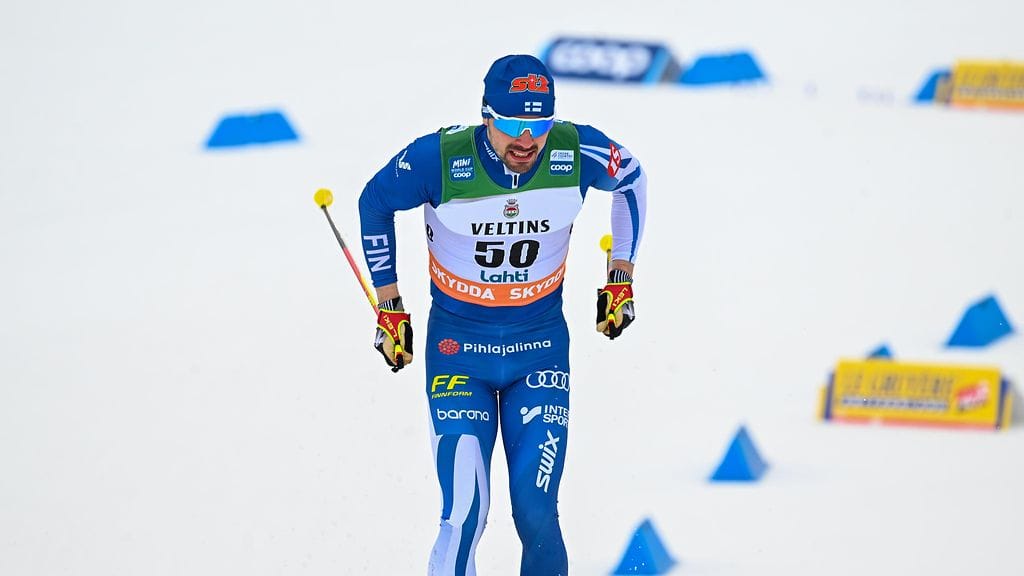 Ristomatti Hakola hiihti voittoon Otepään sprintissä. Arkistokuva.