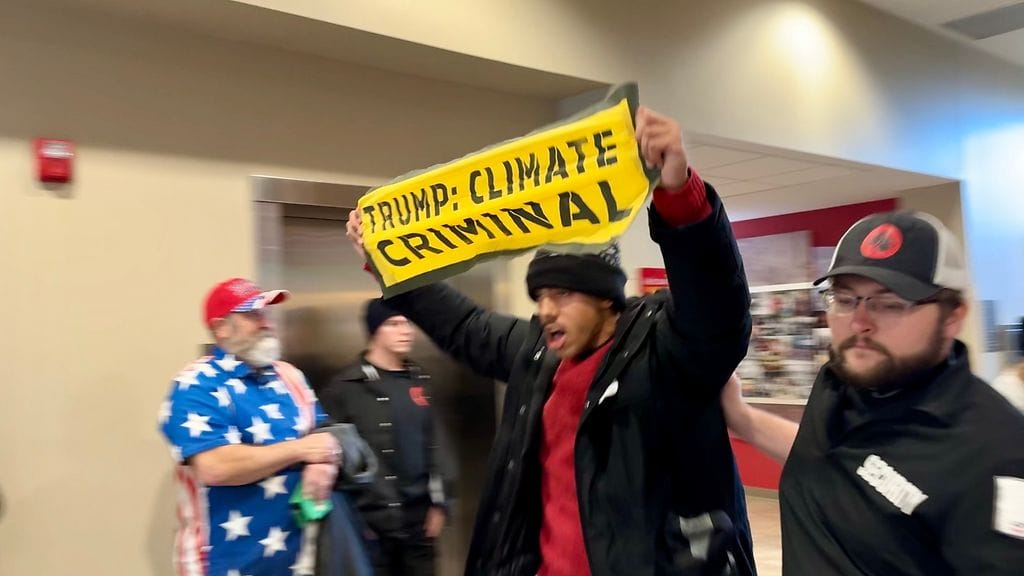 Protestoija Trump rally