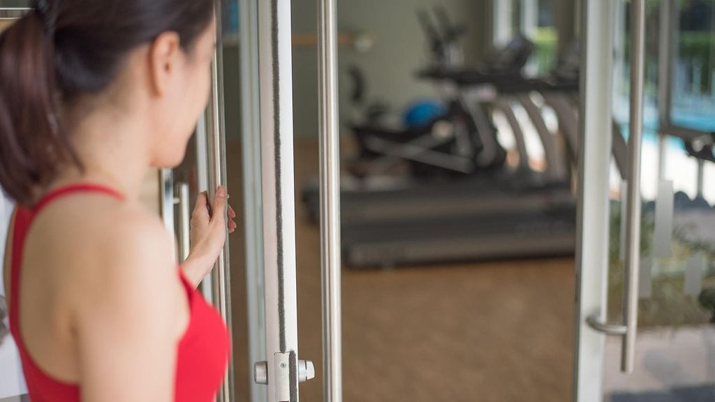 kuntosalille meneminen