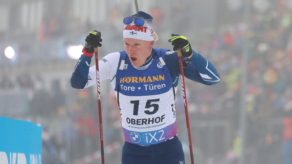 Otto Invenius ampumahiihti maailmancup-uransa parhaaseen sijoitukseen.