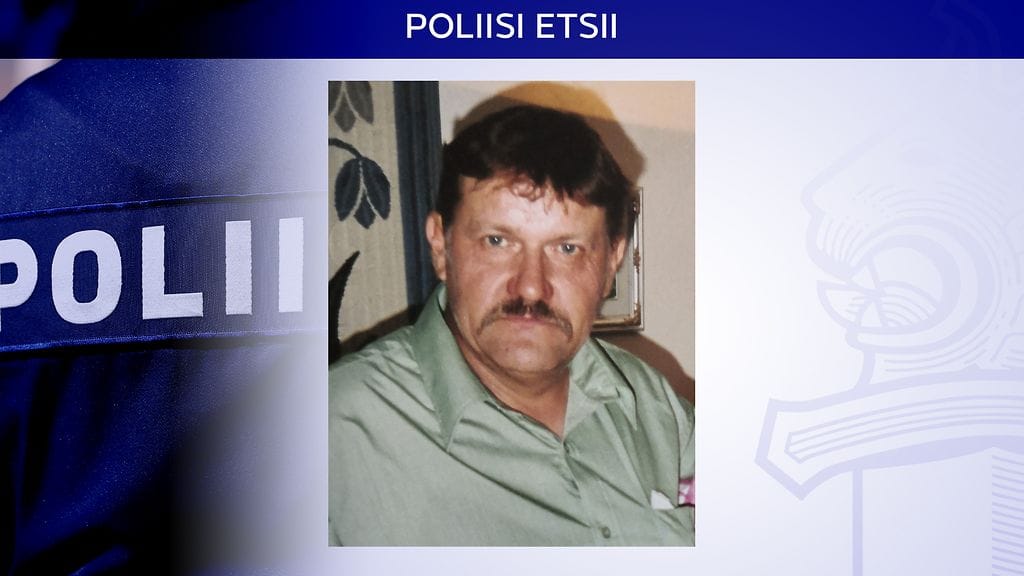 Poliisi pyytää kansalaisilta havaintoja Tuusulassa kadonneesta 64-vuotiaasta miehestä.