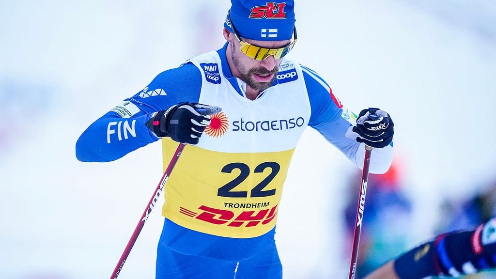 Perttu Hyvärinen keräsi yli sata maailmancup-pistettä lauantain kilpailusta.