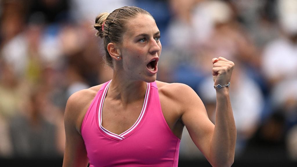 Marta Kostjuk ylsi uransa parhaaseen saavutukseen Australian avoimissa.