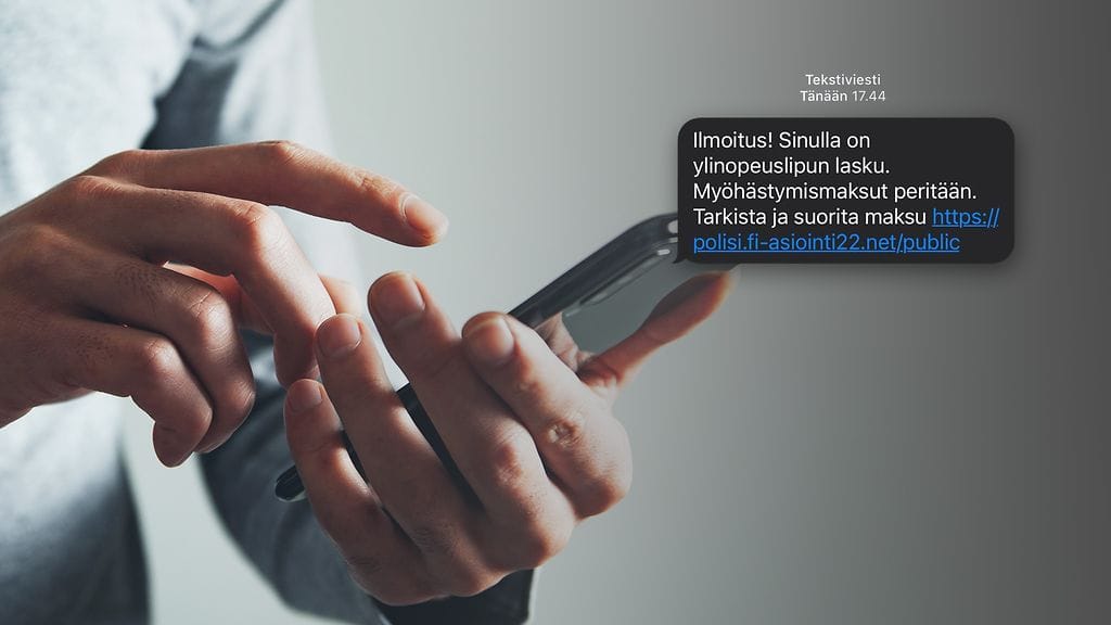 Poliisi on saanut useita ilmoituksia ylinopeussakkojen maksamista koskevista huijaustekstiviesteistä.