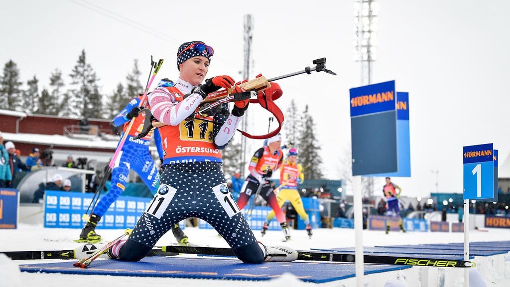 Joanne Reid oli mukana 2019 MM-kisoissa USA:n viestijoukkueessa.