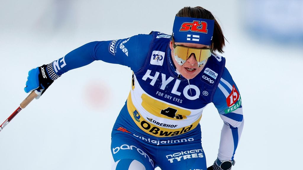 Krista Pärmäkoski ankkuroi Suomen ykkösjoukkueen Gomsin sekaviestissä neljänneksi.