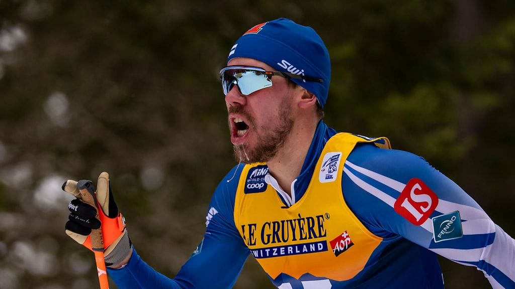 Markus Vuorela joutui keskeyttämään rajun kaatumisen seurauksena.