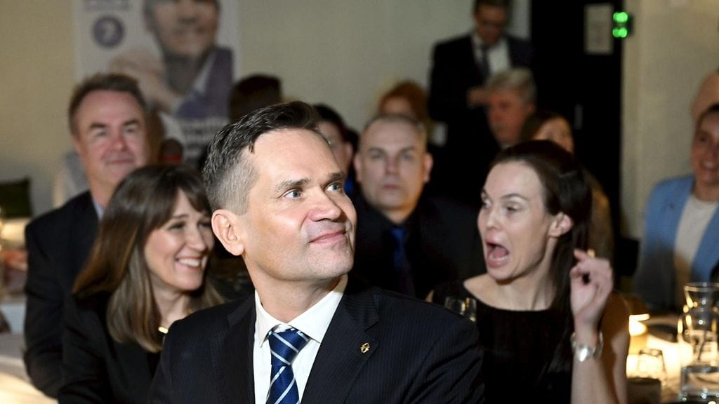 LK Mika Aaltola vaalivalvojaiset 28.1.2024 1