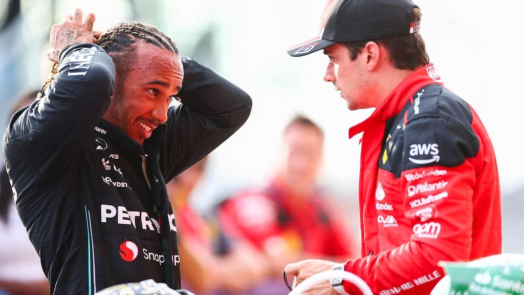 Lewis Hamilton ja Charles Leclerc, tulevat tallitoverit Ferrarilla?