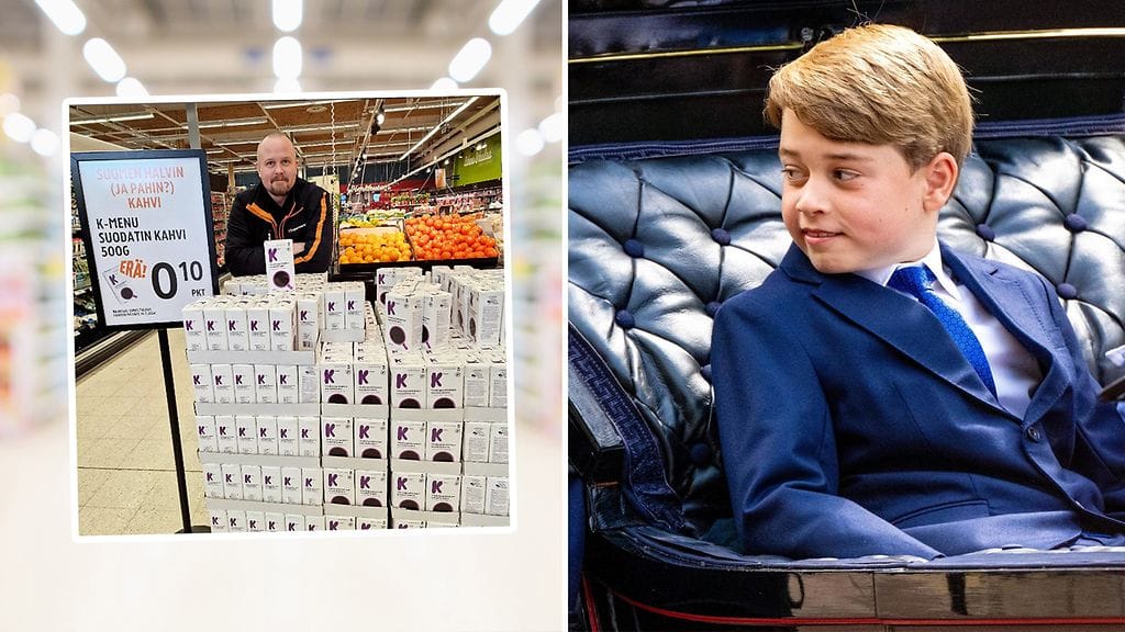 Muun muassa K-Supermarket Myllyn hassu kahvitarjous ja suloinen video prinssi Georgesta ovat ilahduttaneet tällä viikolla.