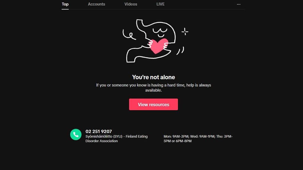 SYÖMISHÄIRIÖ-TIKTOK