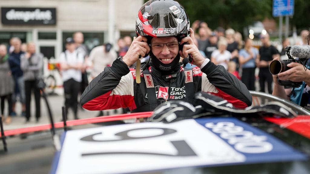 Jari-Matti Latvala aja Tunturirallissa Toyota Celicalla. Kuva Jyväskylän MM-rallista 2023.