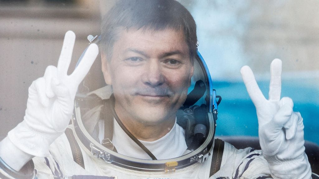 Kononenko kuvattuna syyskuussa 2023 ennen viimeisintä lähtöään avaruuteen.