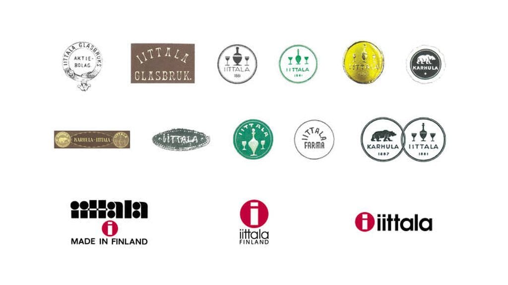 Iittalan vanhoja logoja