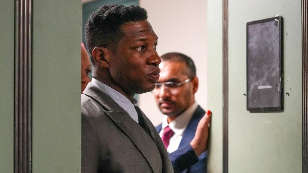 Jonathan Majors oikeudessa New Yorkissa marraskuussa 2023.
