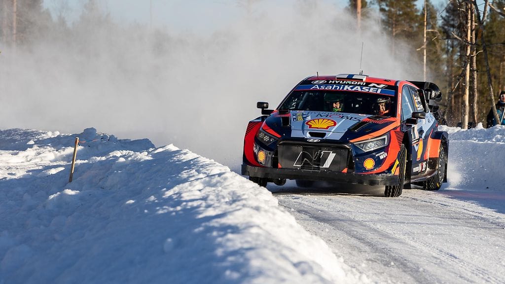 Esapekka Lappi Ruotsin MM-rallissa vuonna 2023.