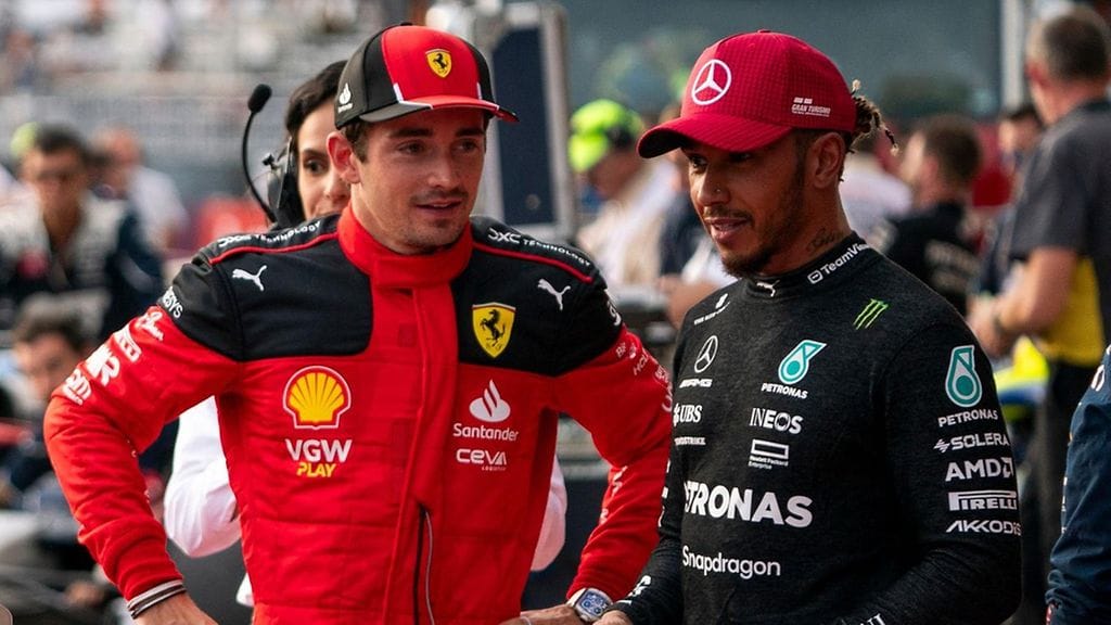 Charles Leclercistä ja Lewis Hamiltonista tulee tallikavereita 2025.