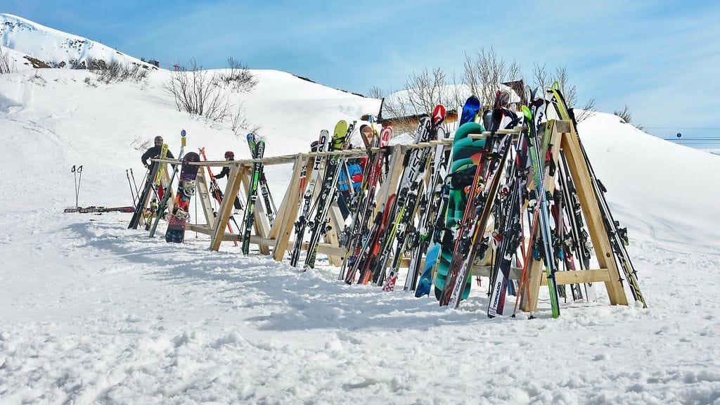 laskettelu, suksiparkki
