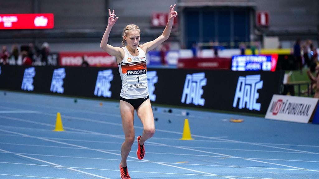 Nathalien Blomqvist juoksi Tampereella Suomen mestaruuteen Suomen ennätysajalla.