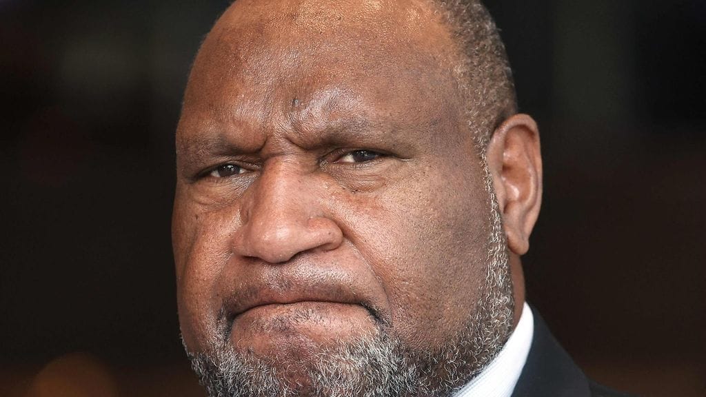 Papua-Uuden-Guinean pääministeri James Marape. Kuvituskuva.
