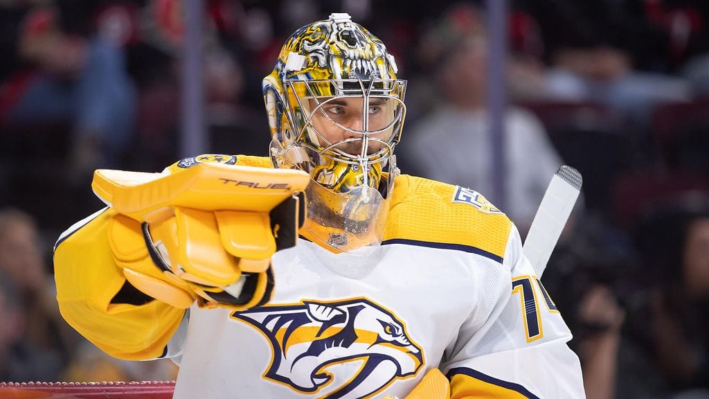 Juuse Saros on pyörinyt viime viikkoina siirtohuhujen kohteena NHL:ssä.