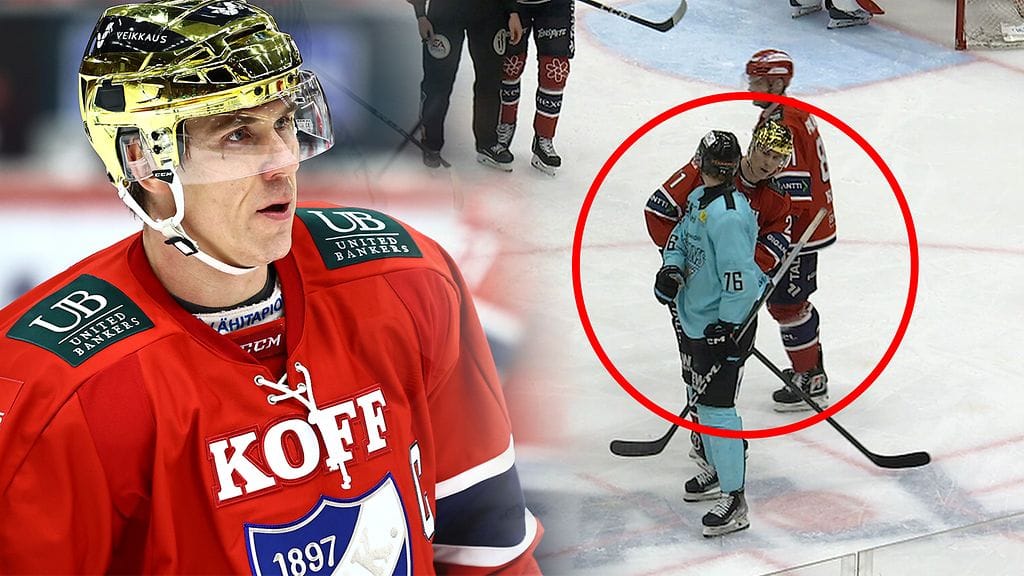 Kukas sinä olet? HIFK-tähti Jori Lehterältä melkoista kuittailua Pelicansin Nate Schnarrin edessä