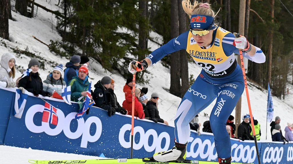 Jasmi Joensuulle kuudes sija oli vapaan hiihtotavan sprintissä uran paras suoritus.