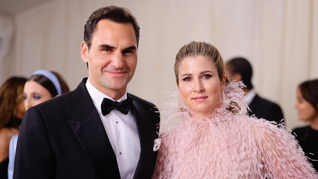 Aviopari Roger ja Mirka Federer kuvattuna toukokuussa 2023.