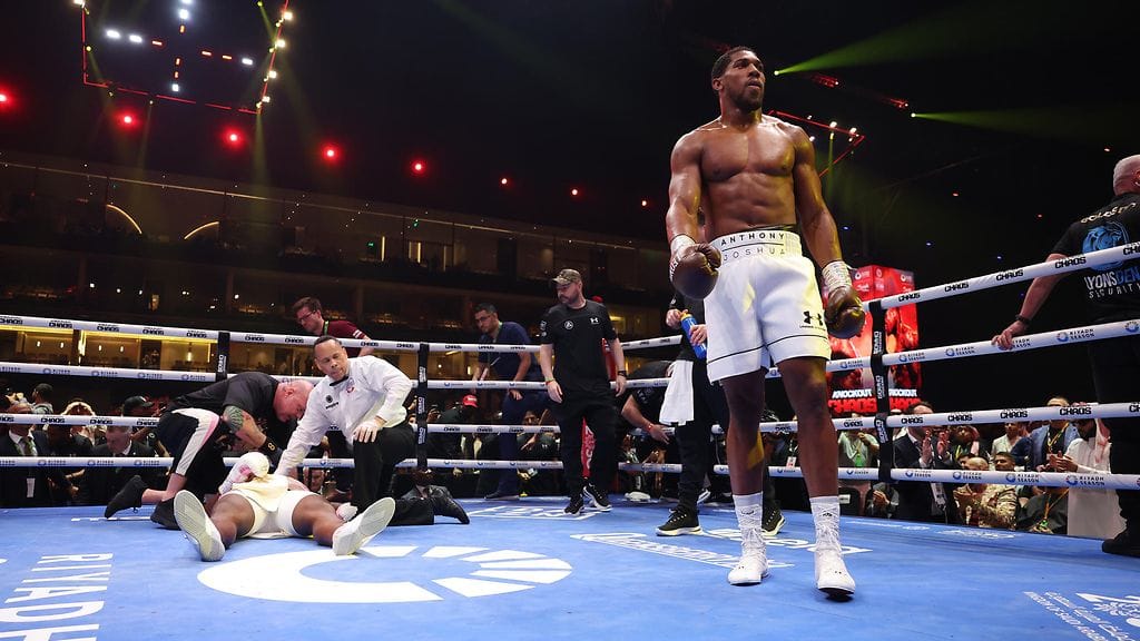 Anthony Joshua otti tyrmäysvoiton Francis Ngannousta.