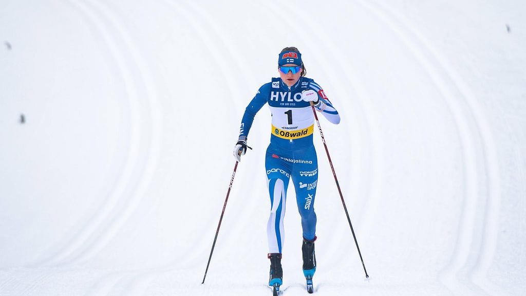 Johanna Matintalo oli Holmenkollenin 50 kilometrin kilpailun kahdeksas.