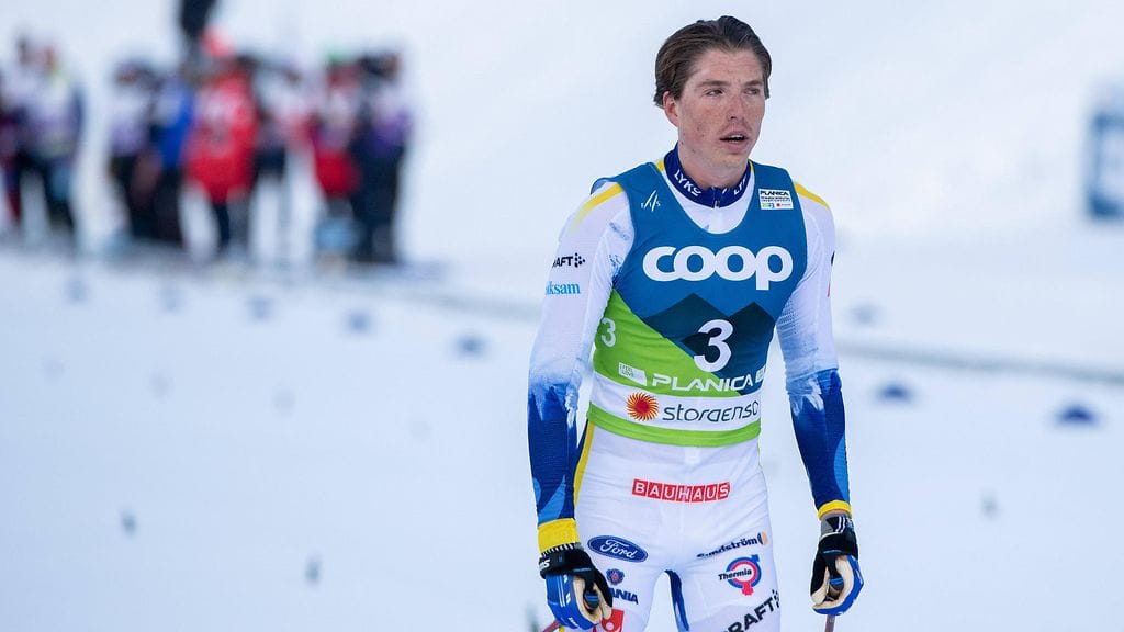 William Poromaa kaatui Holmenkollenilla kesken voittotaistelun.