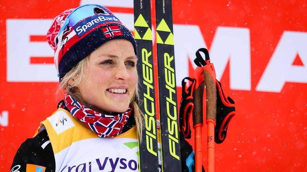 Therese Johaugin silmissä siintää menestys ensi talven MM-kotikisoissa.