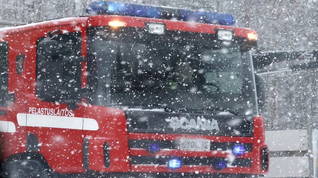 Urjalasta anastettua paloautoa etsittiin viikonloppuna. Kuvituskuva.