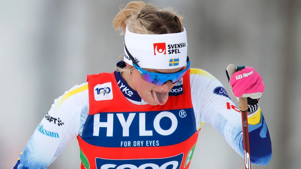 Frida Karlsson hiihti kolmea voittoa maailmancup-kaudella 2023-2024, mutta Falunissa ei sujunut.