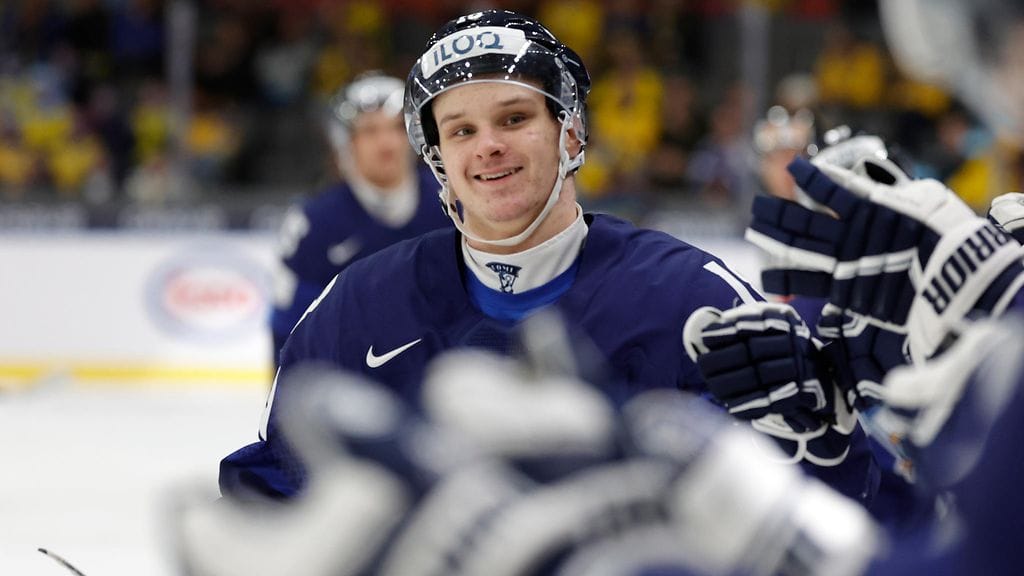 Rasmus Kumpulainen iski Nuorten Leijonien paidassa kaksi maalia vuodenvaihteen MM-turnauksessa Göteborgissa.