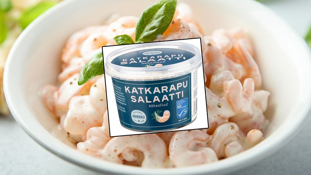 S-ryhmän kaupoissa myytyä katkarapusaalattia vedetään myynnistä, koska sisältä voikin paljastua savukalasalaattia.
