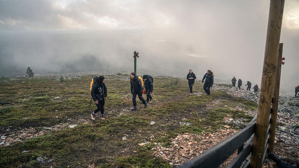 Suuri seikkailu -kilpailu alkoi Ylläksen huiputuksella.