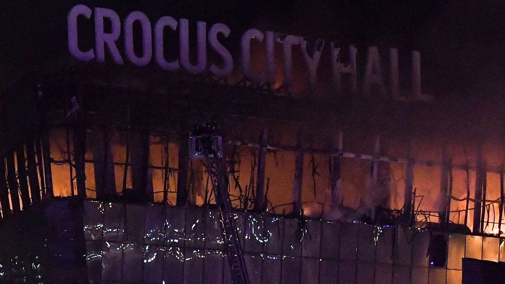 Crocus City Hall, jossa hyökkäys perjantai-iltana tapahtui.
