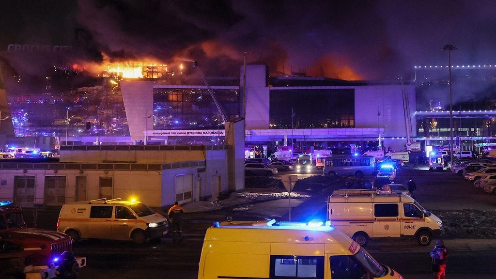 Crocus City Hall tulessa 22. maaliskuuta.