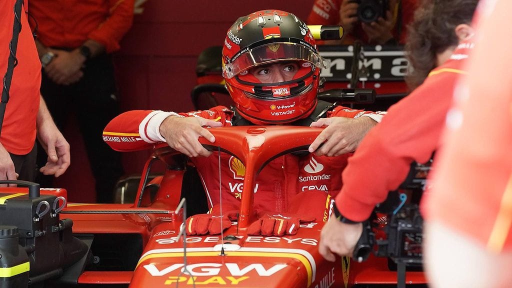 Carlos Sainz starttaa sunnuntaiseen kisaan toisesta lähtöruudusta.