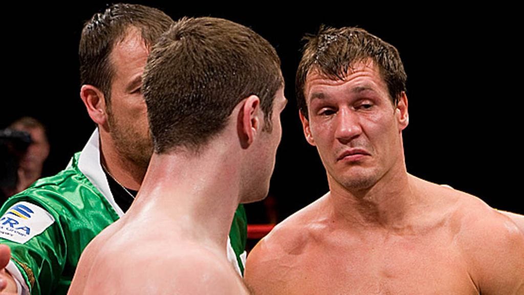 Matthew Macklin ja Amin Asikainen, kuva: DigitalSport / X-it Images