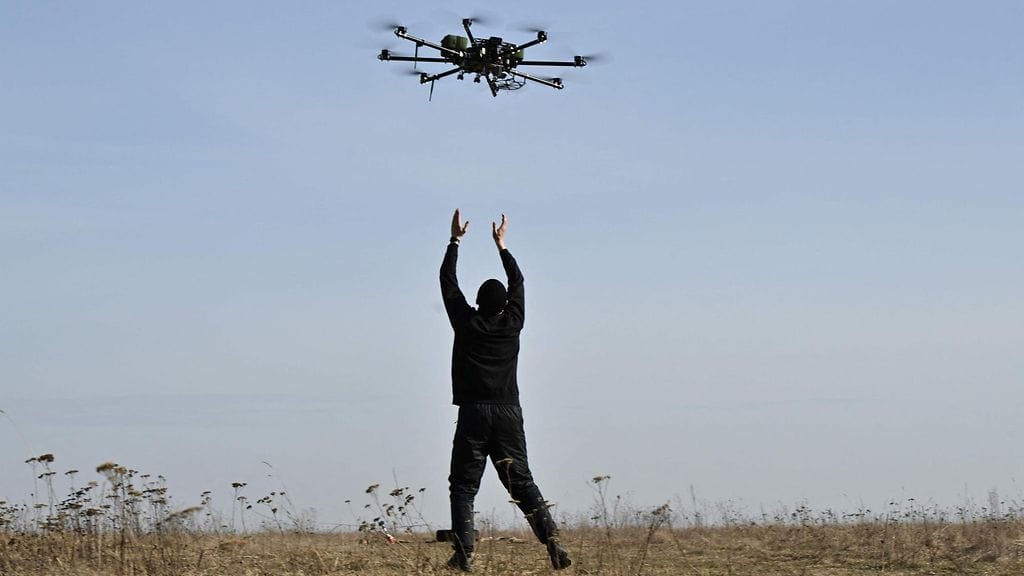 Ukrainan drone 29. helmikuuta. Kuva on kuvituskuva, eikä kuvan drone liity tapaukseen.