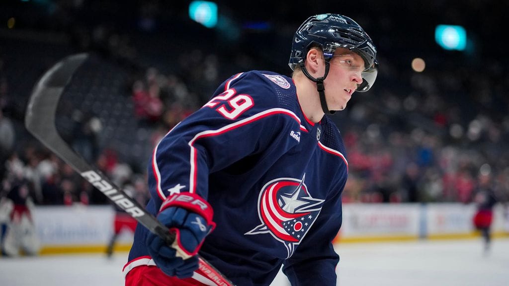 Patrik Laine pelasi tällä kaudella Columbus Blue Jacketissa 18 NHL-ottelua. Hän hakeutui hoito-ohjelmaan tammikuussa.