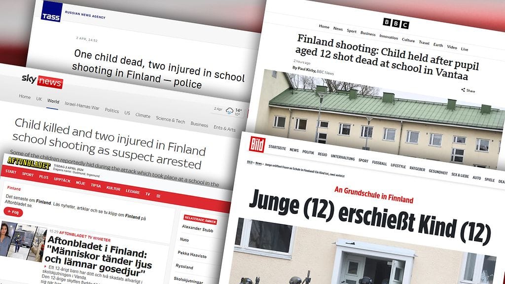 Vantaan kouluampuminen on noussut näkyvästi uutisiin maailmalla.