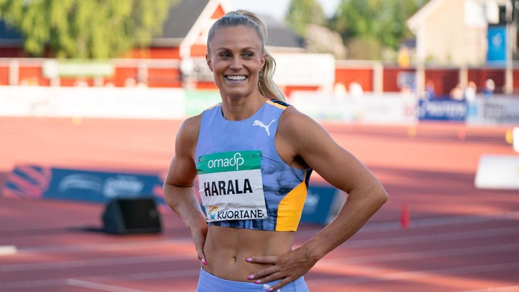 Lotta Haralan säären rasitusmurtuma on vihdoin parantunut.